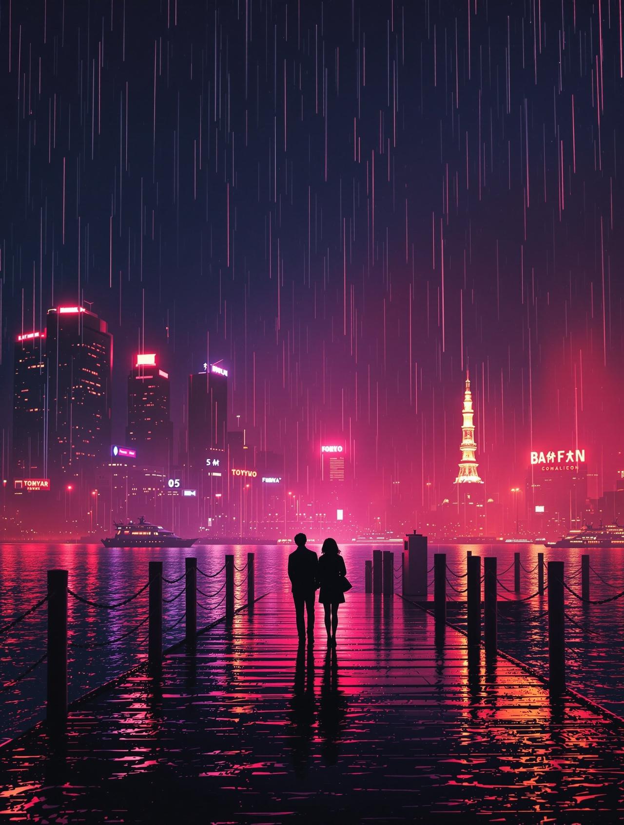 6v电影热映影片《霓虹港口》海报